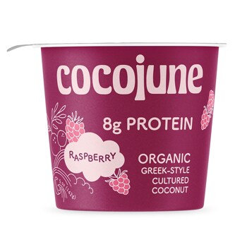 Cocojune Organic Cultured Coconut Yogurt, Protein Raspberry